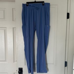 Women's Blue Casual Scrub Pants